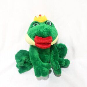 Frog Big Red Lips Crown Valentine's Day Plush Stuffed Animal 8" Novelty No Sound